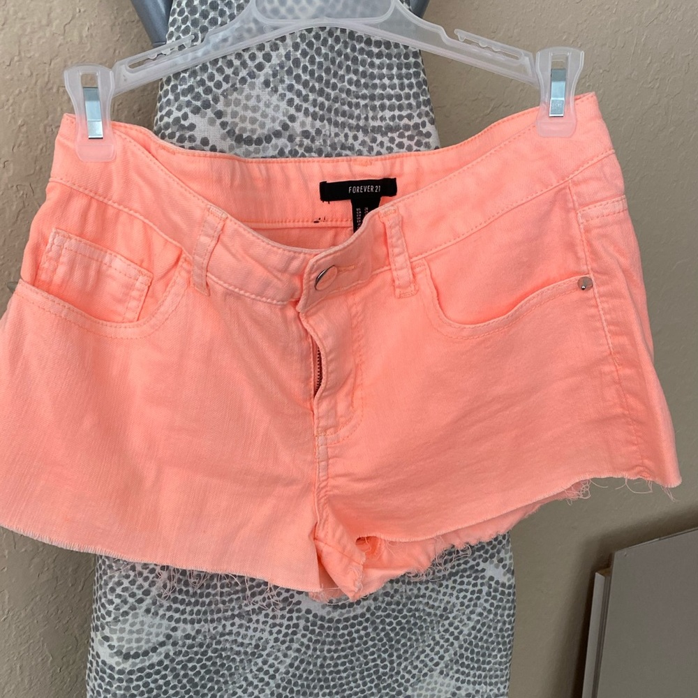 Forever 21 denim distressed shorts